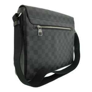 Louis Vuitton District Bag Graphite Shoulder Black Damier